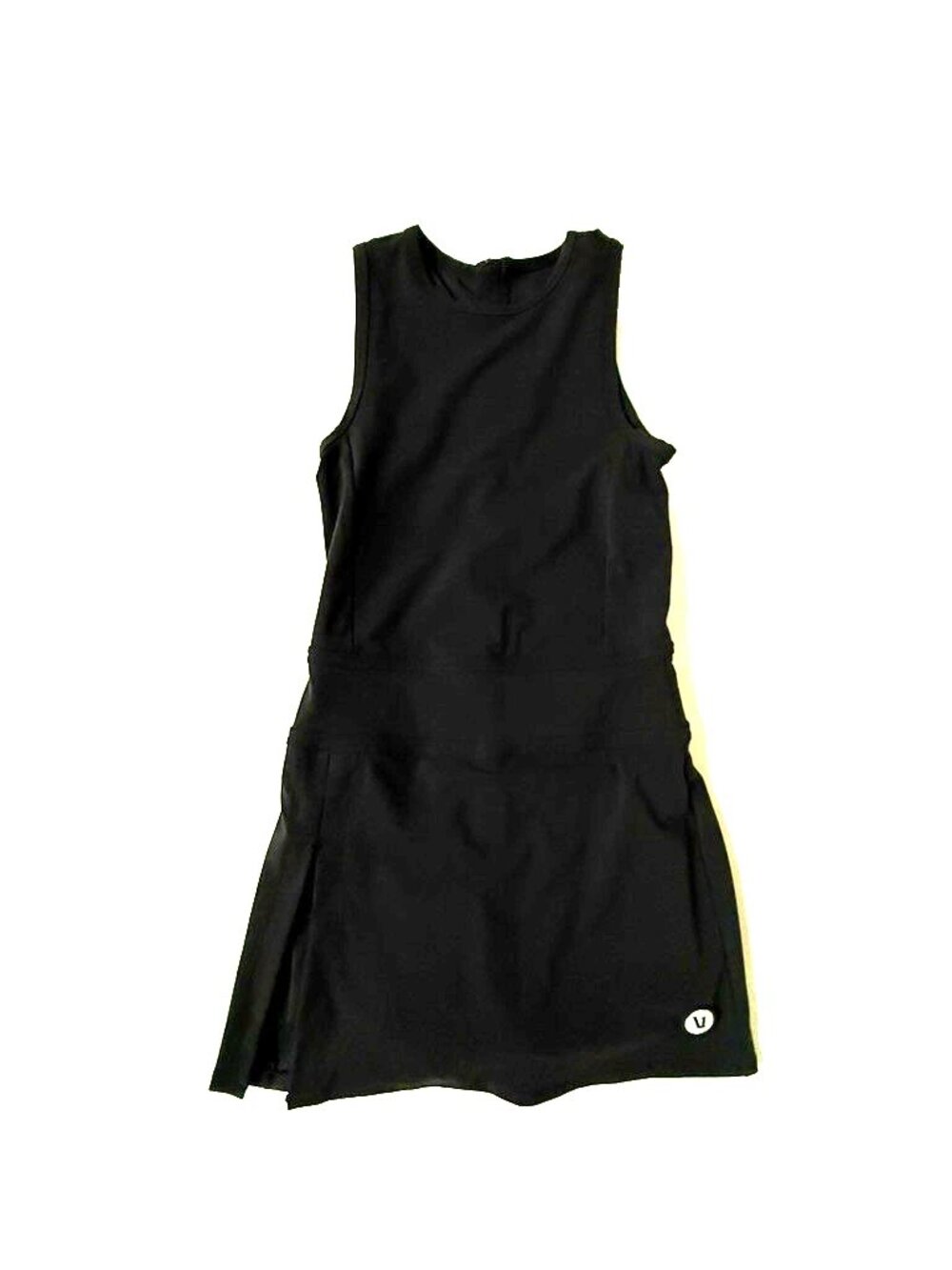 Vuori Womens XS Topspin Tennis Dress Black Athletic VW605 Pickleball Skort Zip